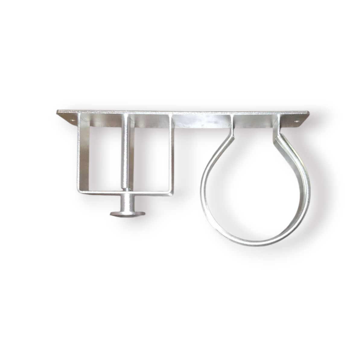 2-in-1 Wall Mounted Aluminum Bathroom Space-saving Hair Dryer Holder