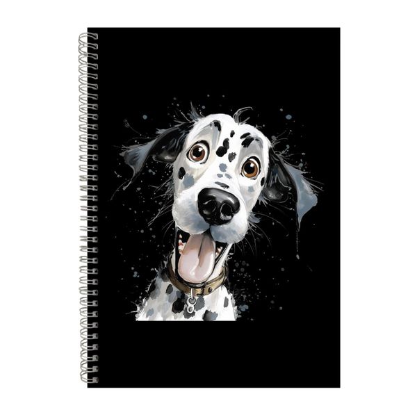 Dalmatian A4 Notebook Spiral Lined Notepad Dog Idea 333