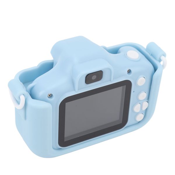 48MP HD Digital Cam, Front Rear Lenses, 2" IPS, 8X Zoom, For Travel, Blue