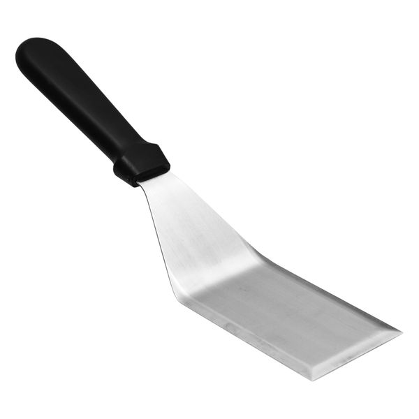 Regent Hamburger Solid Bevelled Turner Stainless Steel &amp; Black PP Handle