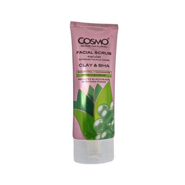 Cosmo Glow Natural Facial Scrub with Clay &amp; BHA