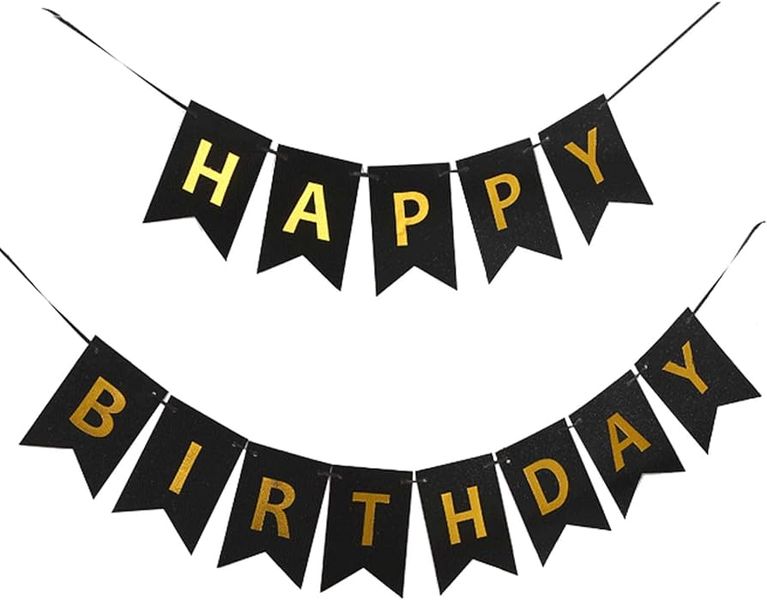 Elegant Happy Birthday Banner