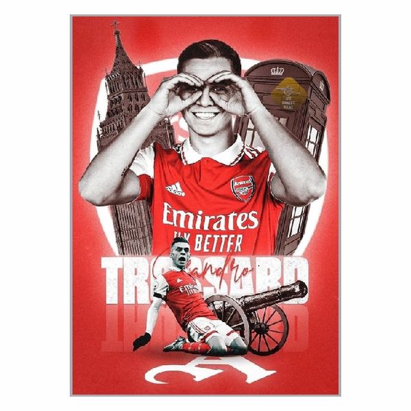 Leandro Trossard Celebration Poster - A1