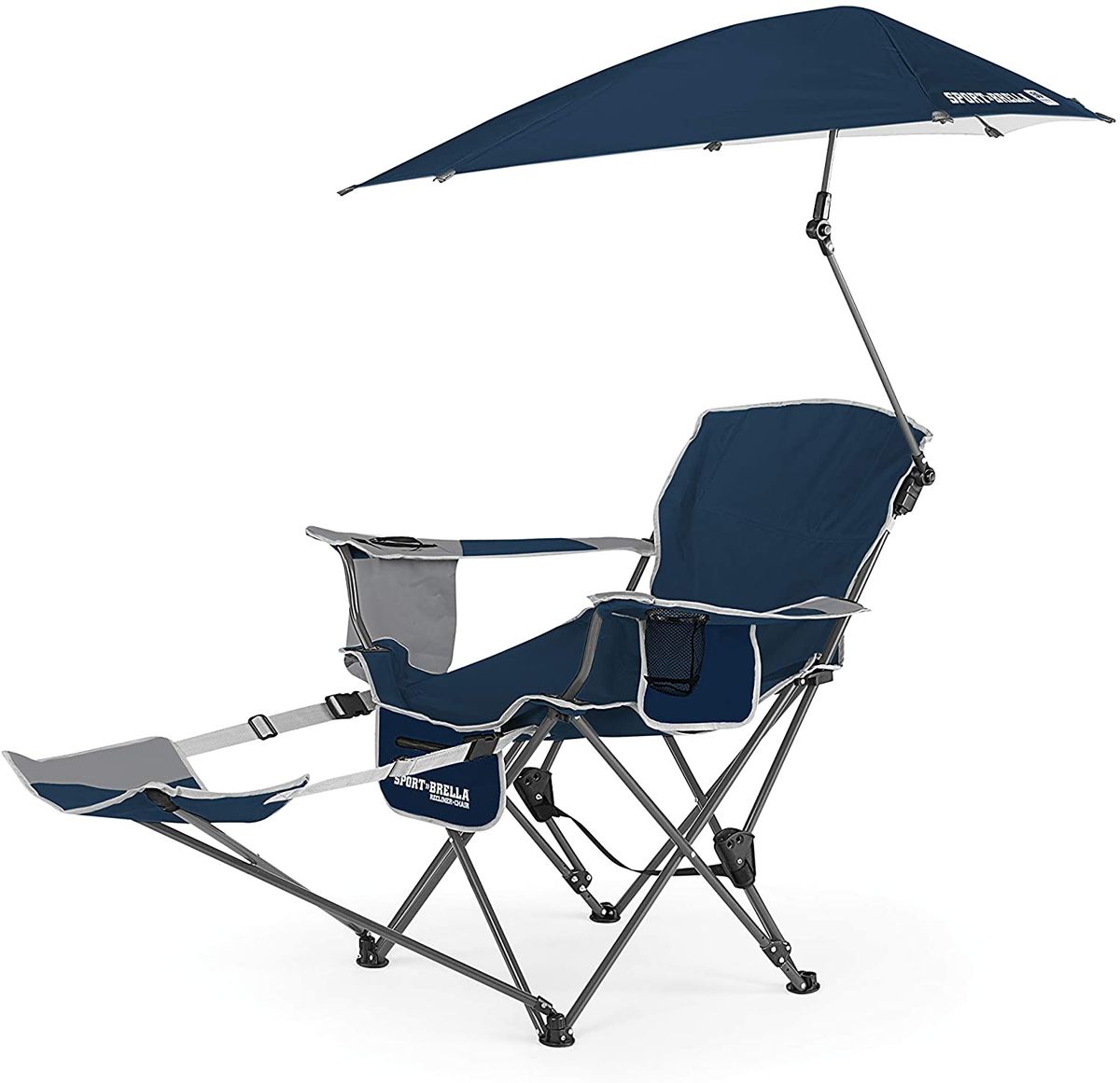 Sport Brella 3 position Reclining Chair with removable Footrest