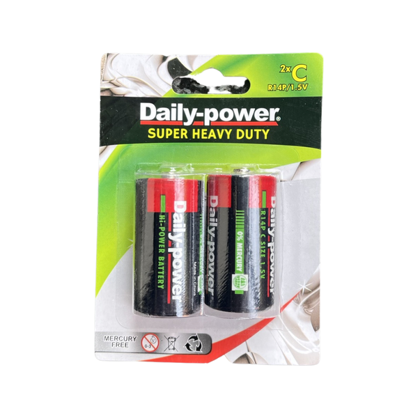 C Battery daily power (Pack of 2)