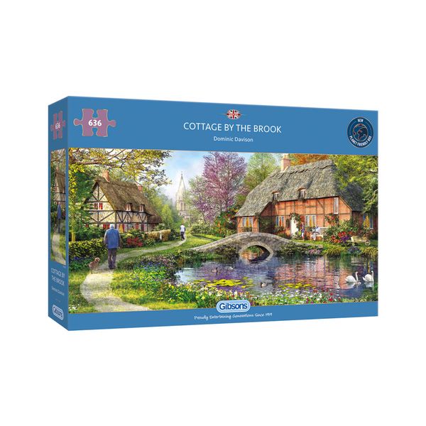 Gibsons Cottage by the Brook 636 Piece Jigsaw Puzzle
