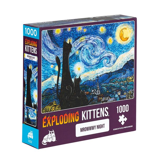 Exploding Kittens Puzzle - Mrowwwy Night