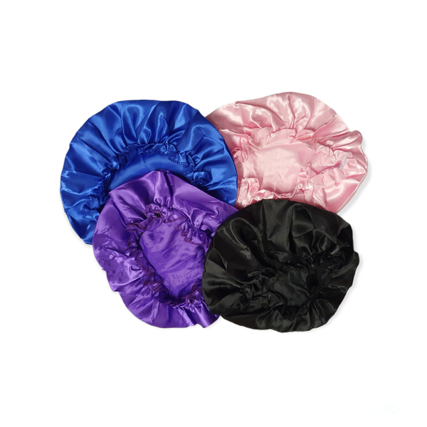 Hair Bonnet - Satin Sleeping Bonnet 4 Pack
