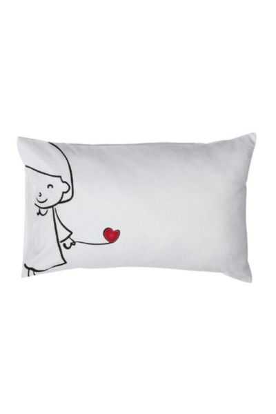Stick Figure Printed Standard Pillow Case - 2 Pack