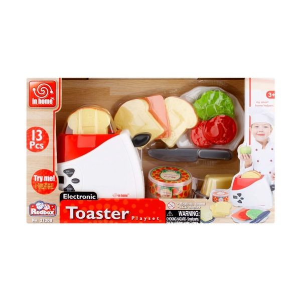 In Home Electronic Toaster Playset 13 Piece