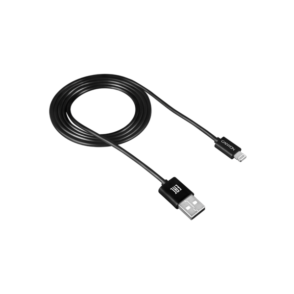 Canyon Apple 8-pin iPhone and iPad Charge and Sync Cable - Black