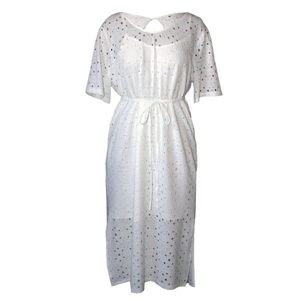 Nucleus - Chloe Dress in Cream Anglaise Knit
