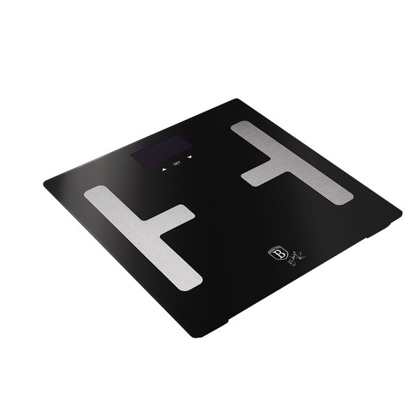 Berlinger Haus 150kg Smart Digital Body Fat Bathroom Scale - Black Silver