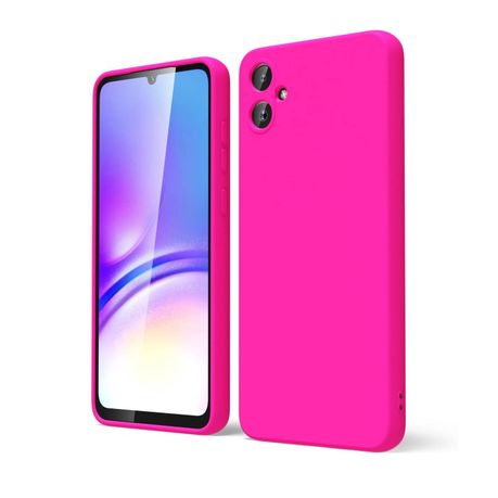 Liquid Silicone Back Case Compatible with Samsung Galaxy A06 -Neon Pink Image