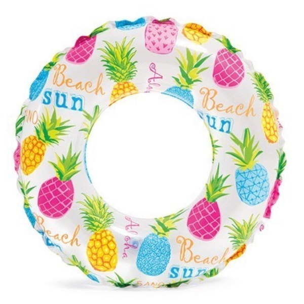 Inflatable Swim Ring For Kids - 51cm - Pineapples