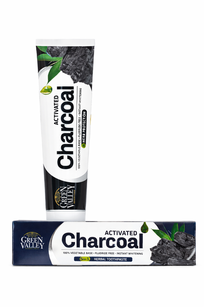 Green Valley Activated Charcoal Toothpaste -Fresh Breath-185g