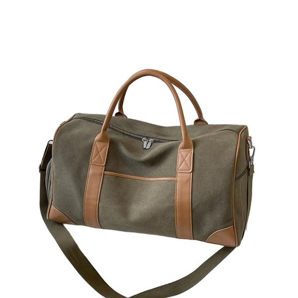 Large Vintage Canvas Travel Bag Gym Duffel Bag