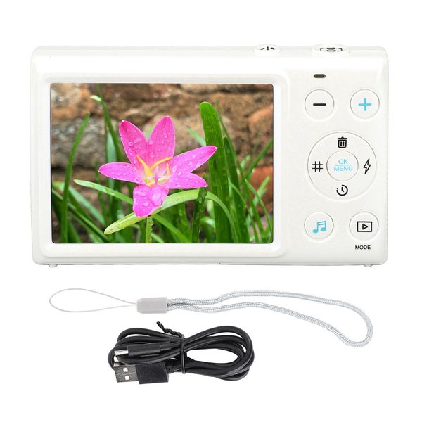 64MP 4K Camera &amp; MP3 Player (White)