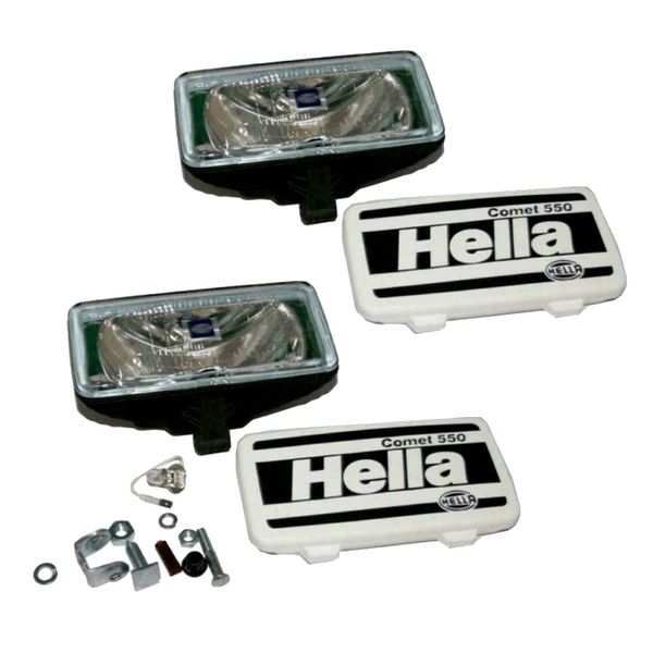 Hella Comet 550 Spotlights - 12V Halogen Light Kit