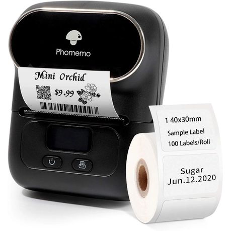 Portable Label Printer 6 Color Adhesive Rolls Sticker Printing