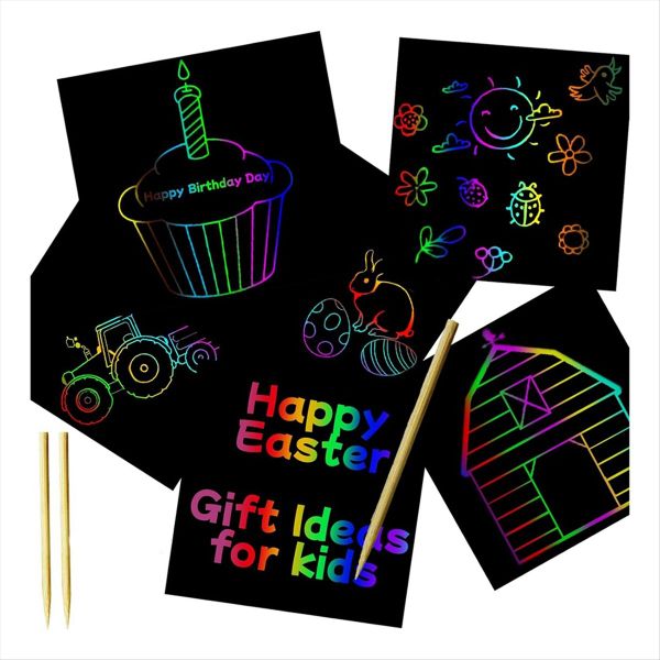 Cute Scratched Graffiti Paper Gift - Birthday Party Gift for Son
