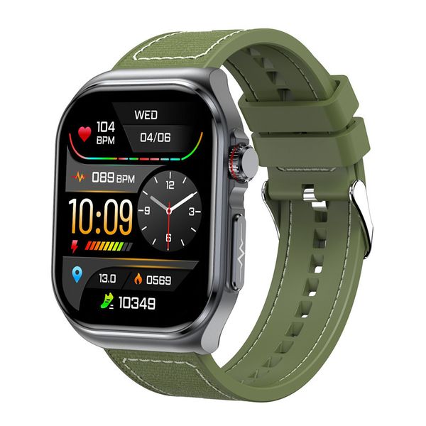 Green Nylon Et585 2.04" Amoled Ecg Bp Sos image