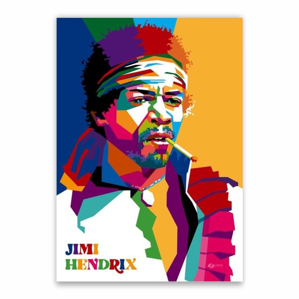 Jimi Hendrix Pop Art Poster - A1