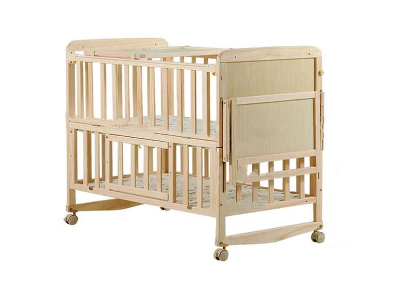 Belecoo Wooden Baby Cot Bumper Mat with Cute Dinosaur Print