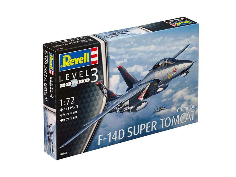 Revell 1/72 Grumman F-14D Super Tomcat Plane Plastic Model Kit