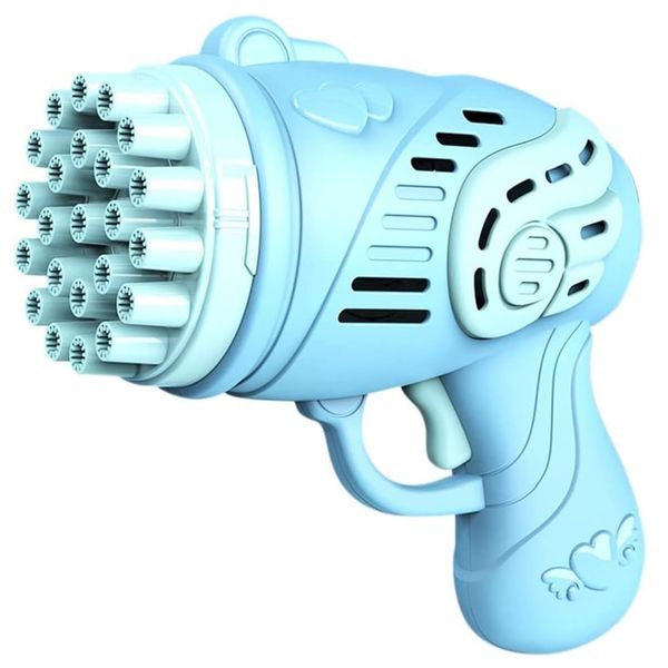 Bubble Gun 23Hole Kid Auto-Gatling Park Toy RocketStyle Children's Day Gift