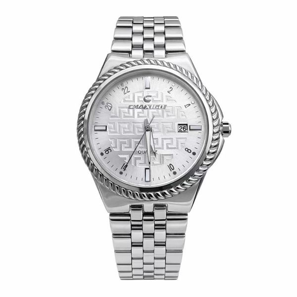 Men Silver Metal and Formal Watch