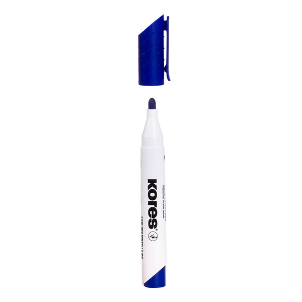 Kores K-Marker Whiteboard Marker, Blue, Box of 12