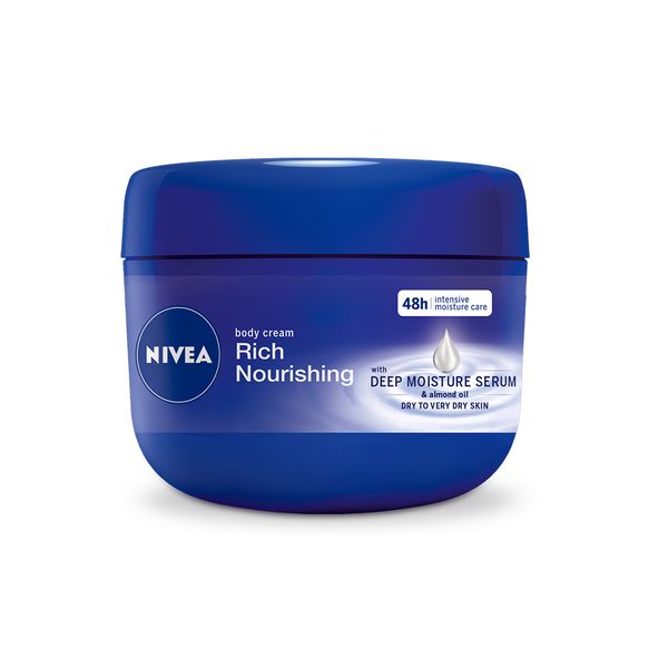 NIVEA Rich Nourishing Body Cream with Deep Moisture Serum, 250ml