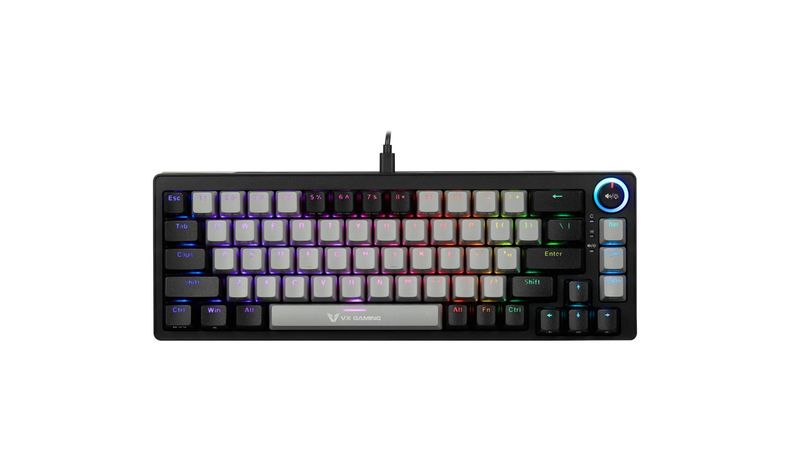VX Gaming Sun-Wukong RGB Hot Swappable Mechanical Keyboard - Grey/Black