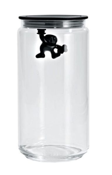 Alessi - 1.4 Litre Gianni Jars - Black