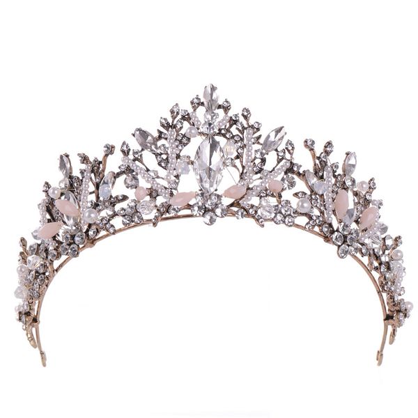 Crystal Big Crown Luxury Rhinestone Tiaras And Crowns Headbands Wedding