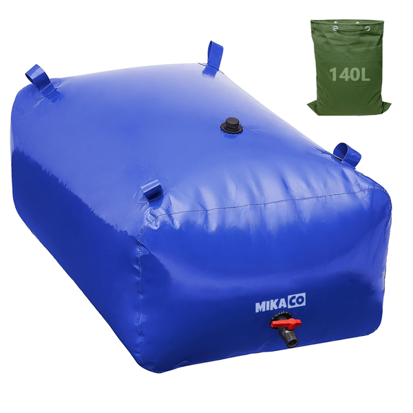 MIkaco Collapsible Water Storage Bladder Bag Water Tank with Carrying Case