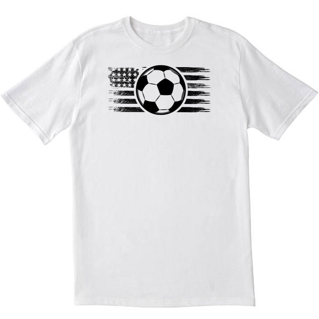 American Flag Soccer Fan White T-shirt | Shop Today. Get it Tomorrow ...