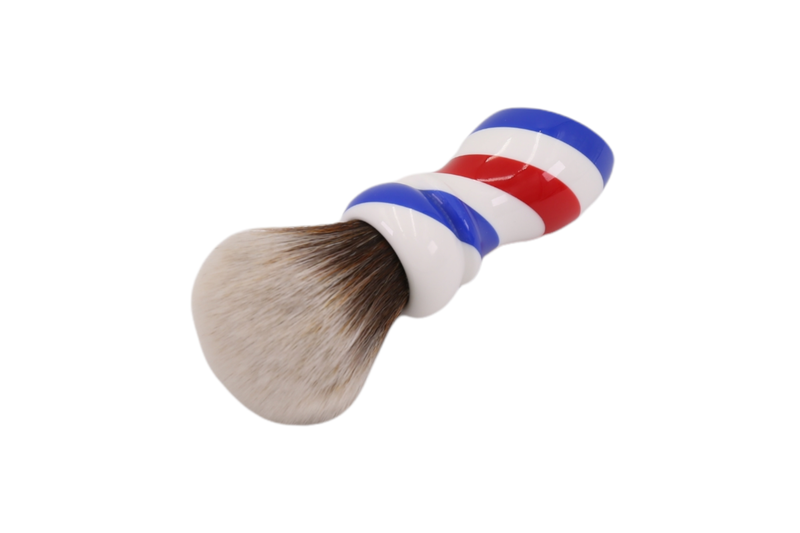 Shaving Brush Yaqi Barber Pole Mew Brown