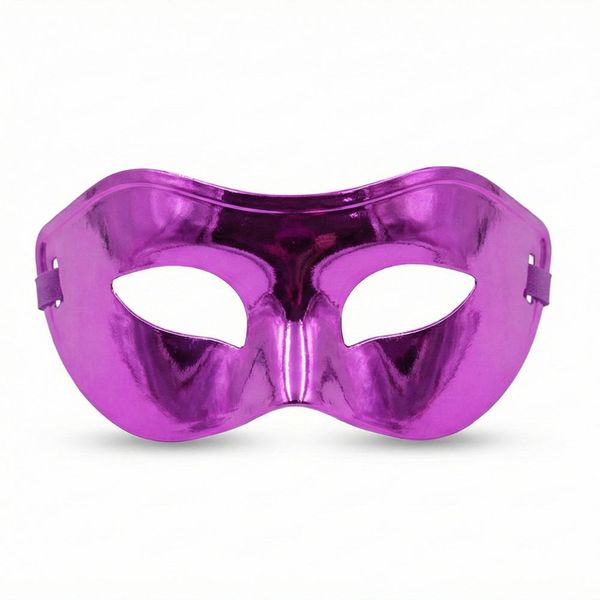 Purple Metallic Masquerade Eye Mask for Parties and Costumes
