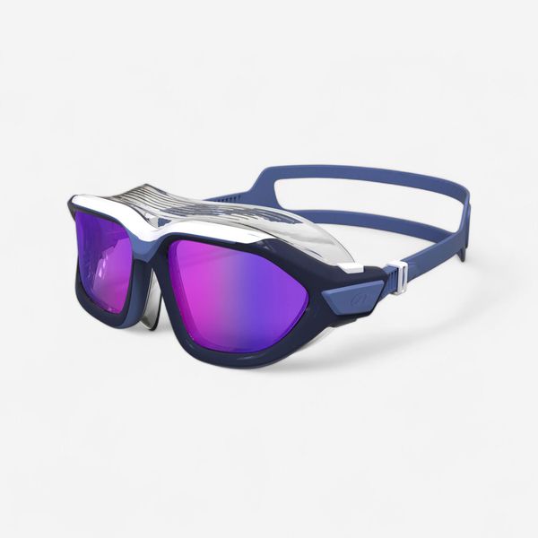 Nabaiji Swimming Pool Mask ACTIVE - Mirror Lenses - Small Size - Blue White