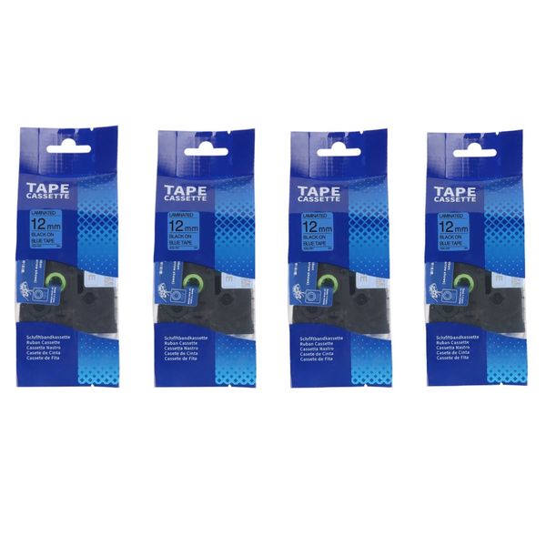 Compatible Brother TZe-531 Black on Blue Laminated Tape Cartridge 12mm x 4