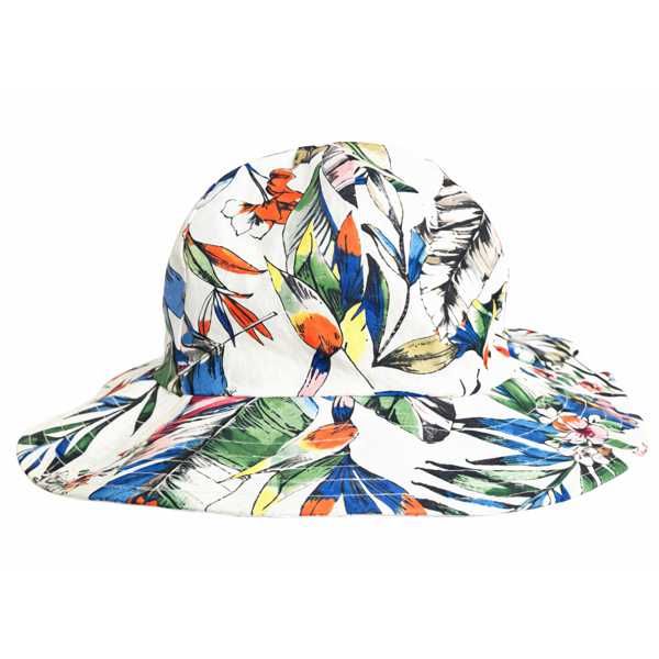 Myang Wide Brim Tropical Sun Hat - 6 to 12 Months