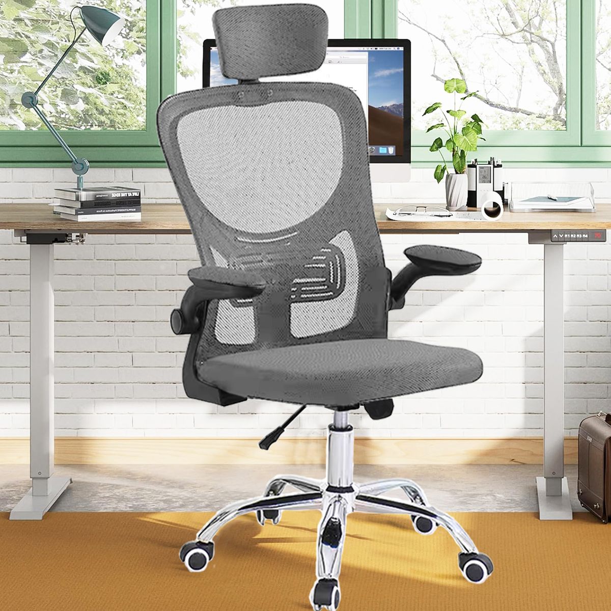 Office Chair Ergonomic High Back Gaming Chair with Adjustable Arms
