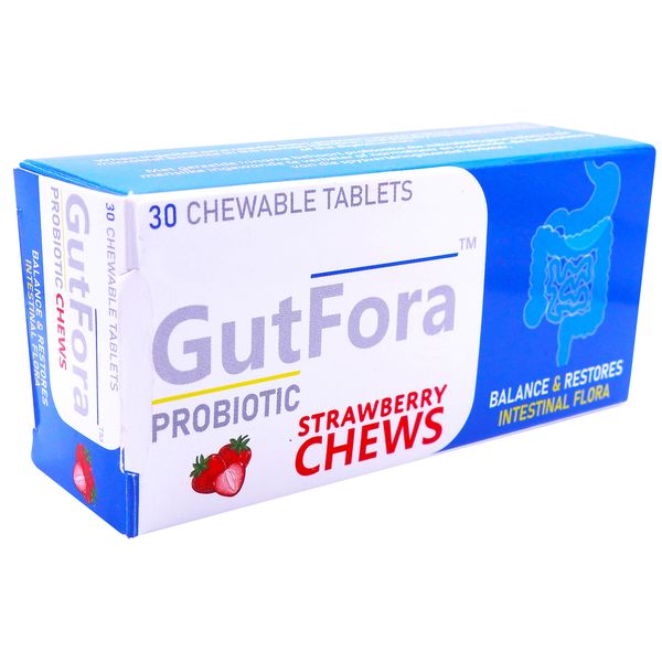 Gutfora Probiotic Strawberry Chews - 30's