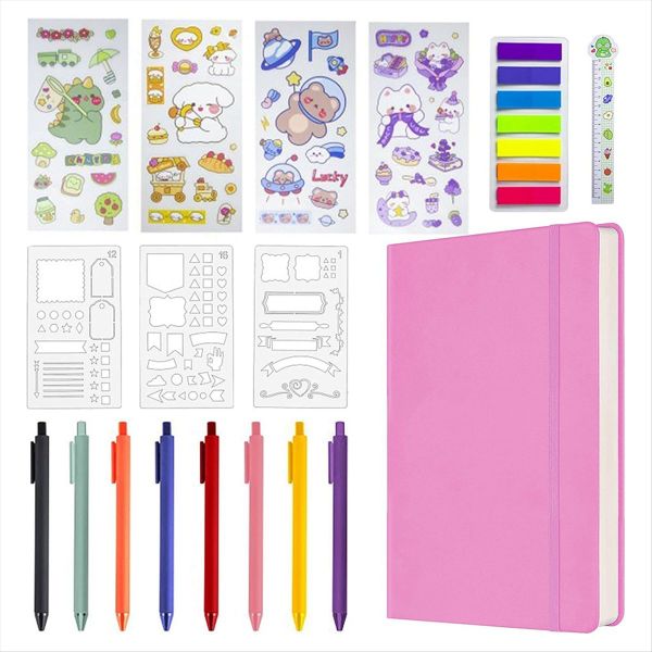 Hardcover Notebook Set Supplies Planner Daily Stationary A
