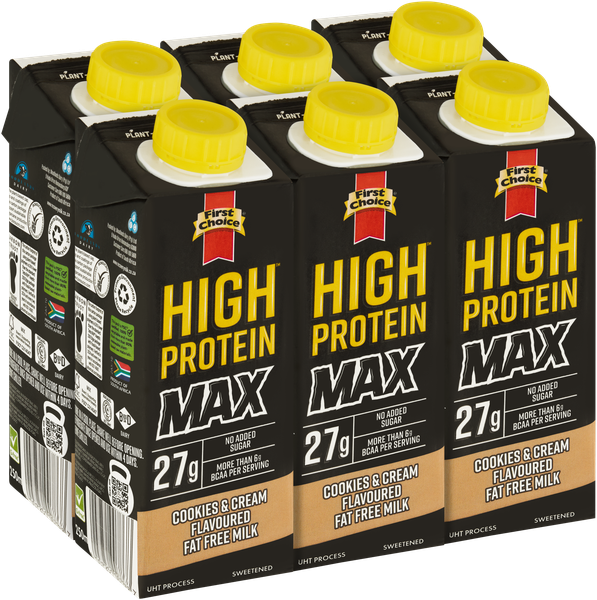 High-Protein MAX - Cookies &amp; Cream Flavoured - 1 x 6 Pack (250ml)
