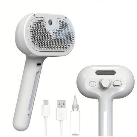 3-in-1 Self-Cleaning Steam Pet Grooming Brush for Cats and Dogs Grooming Image