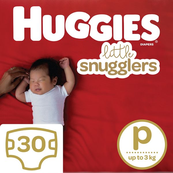 Huggies Little Snugglers Premature Nappies Size P 30s