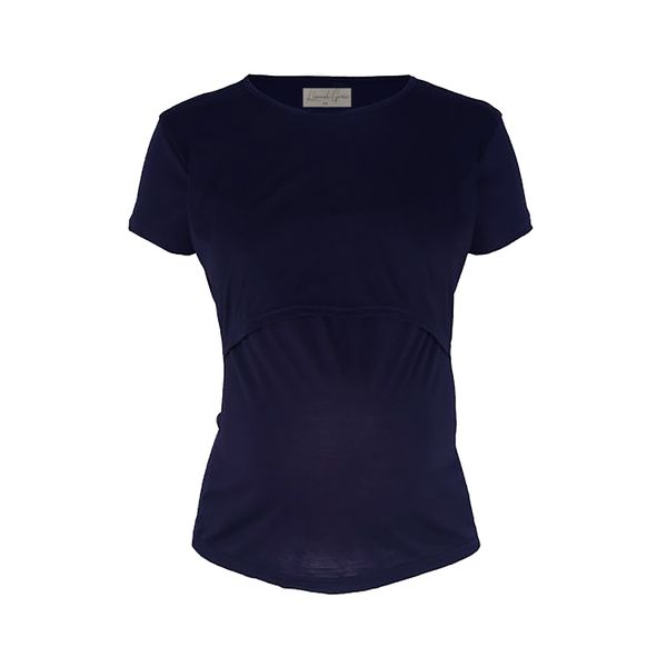 Hannah Grace Maternity Navy Summer Breastfeeding Top